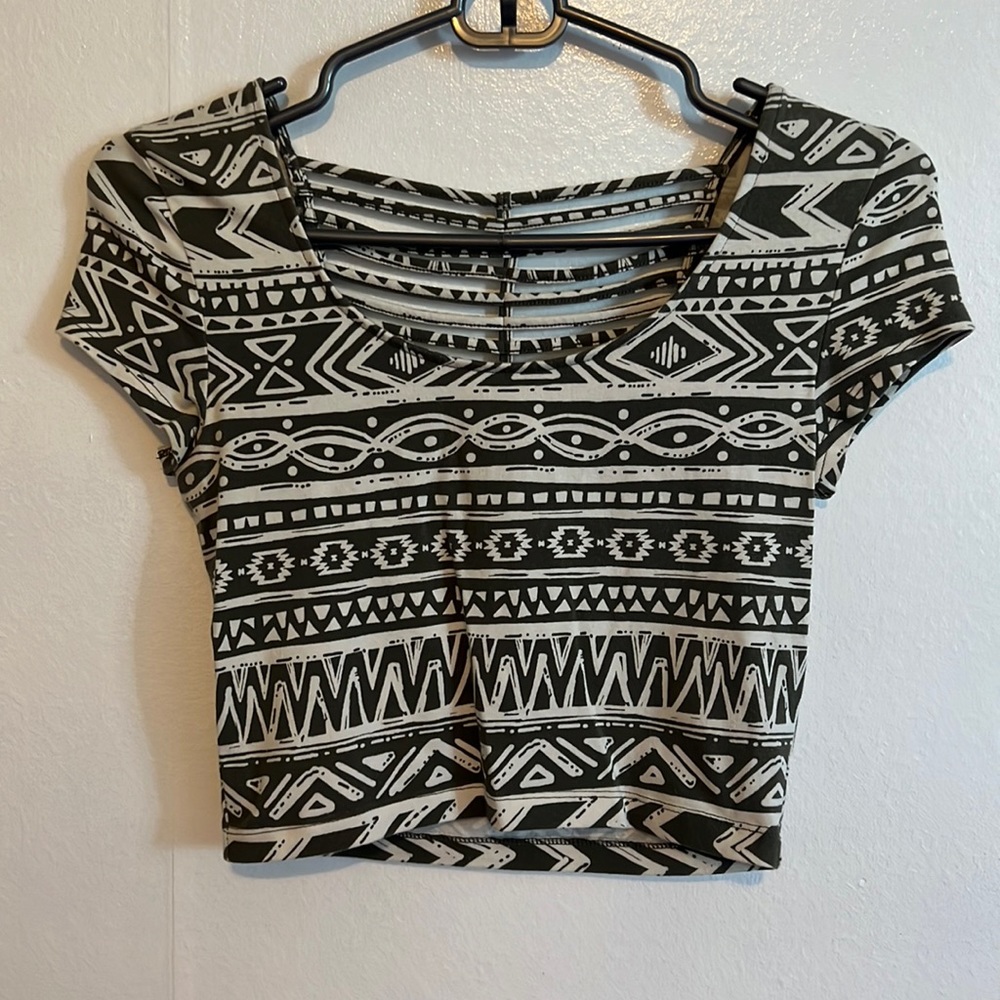Open back crop top